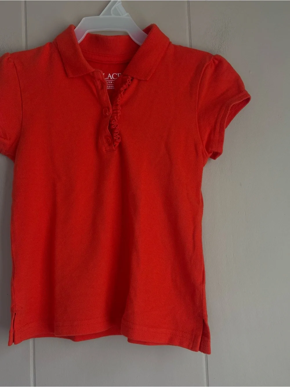 The Children’s Place Girls Ruffle Polo Shirt Bundle of 4 Shirts- 4T, XS 4, S 5/6